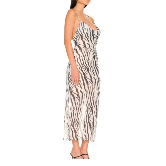 NWT SNDY’S Instinct Zebra Pattern Dress size Small - Picture 2 of 4